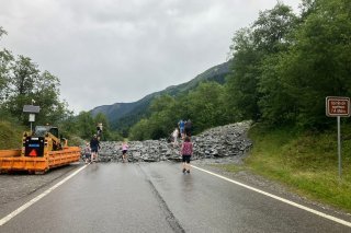 Laves torrentielles en aval de La Fouly, au niveau du hameau de La Seiloz.